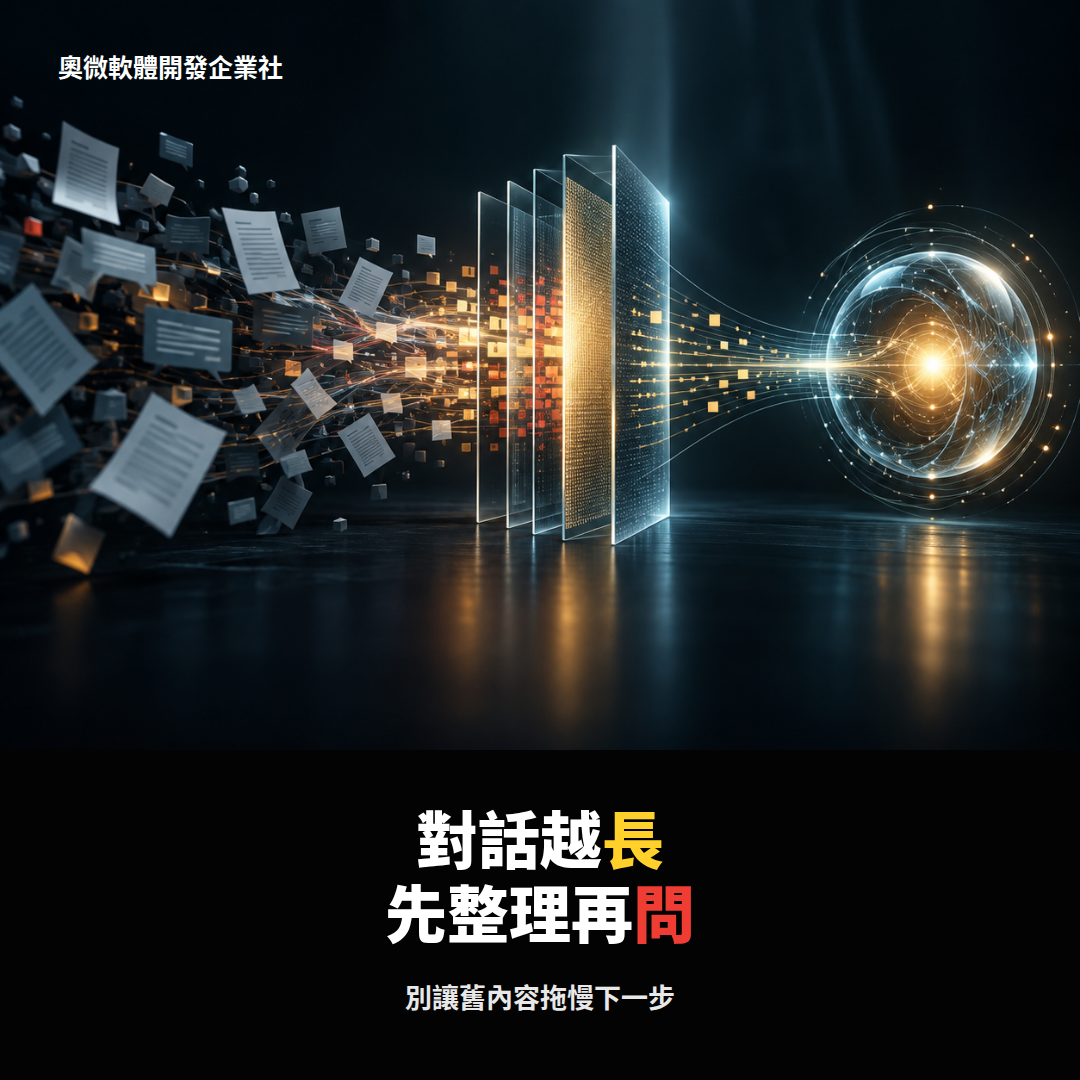 整理 AI Agent 上下文與任務脈絡的教學示意圖