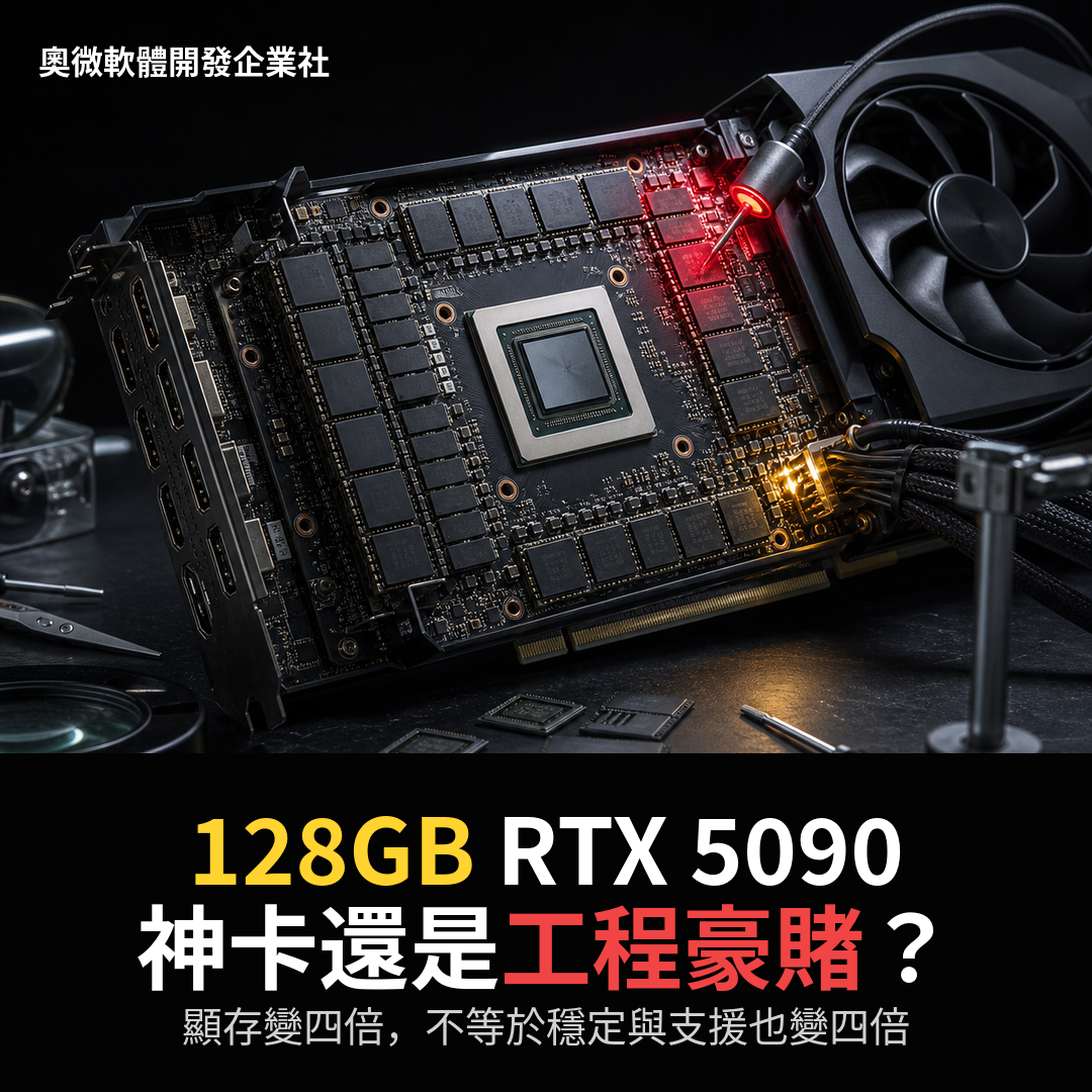 128GB RTX 5090 是 AI 神卡,還是一場工程豪賭?