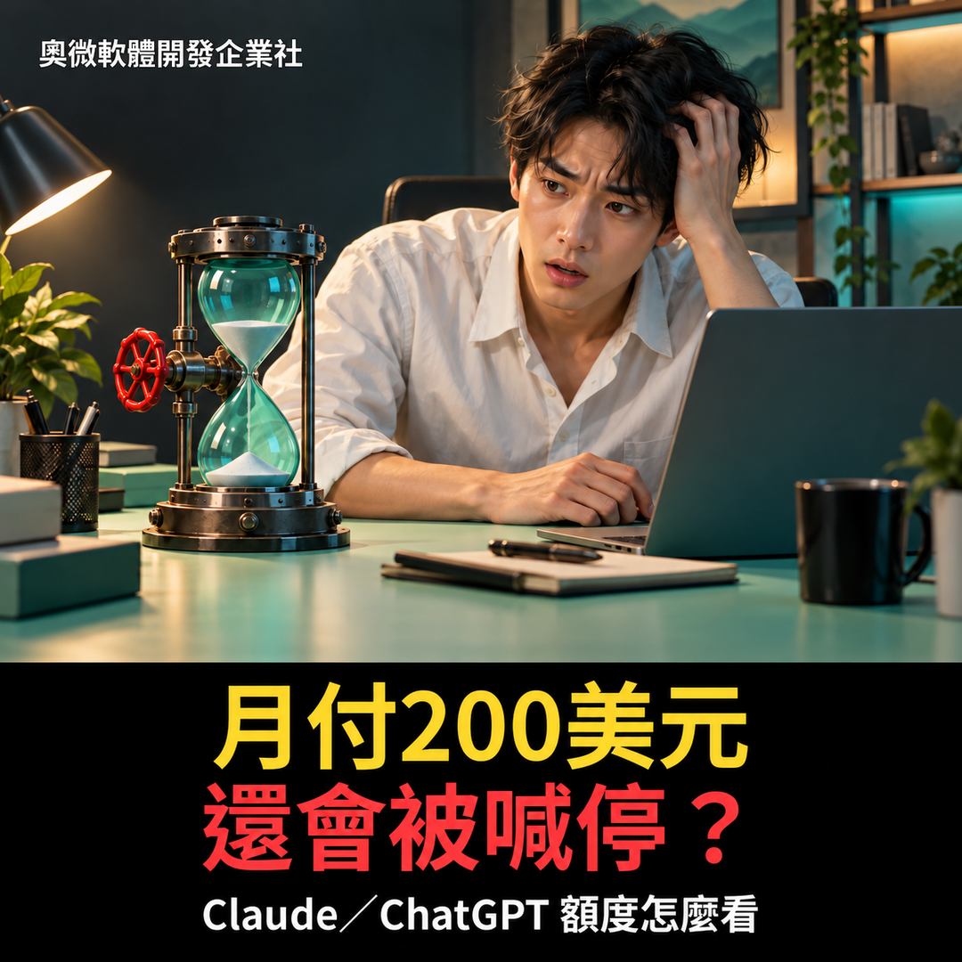 AI月付200美元,買到的不是無限:Claude與ChatGPT的額度怎麼看