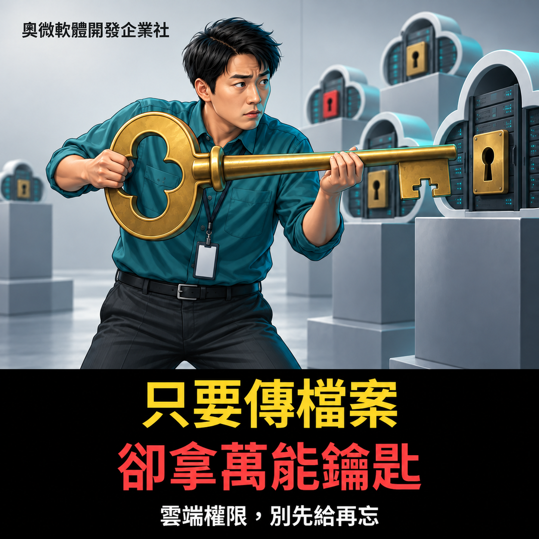 只要傳檔案,卻拿萬能鑰匙