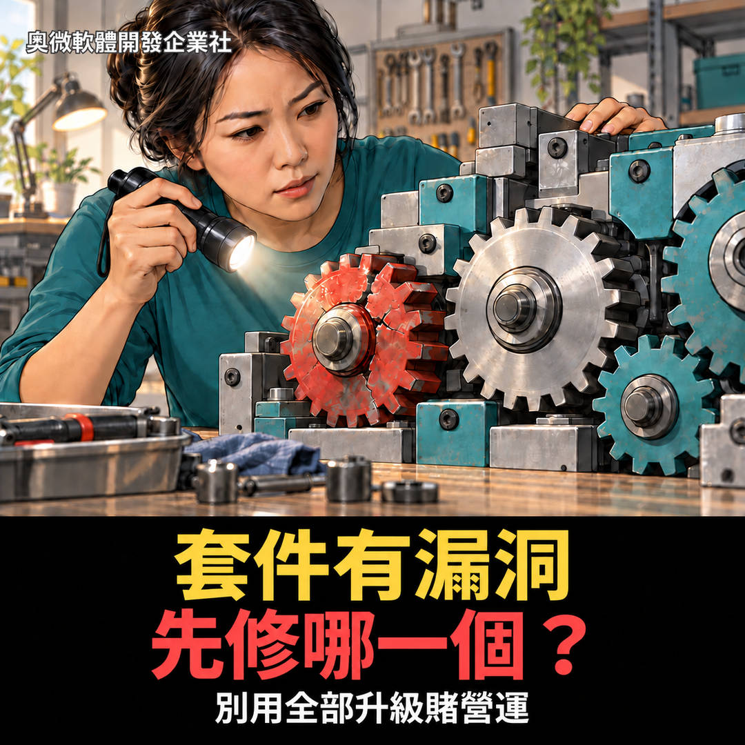 套件掃出一堆漏洞，先修哪個？別用「全部升級」賭公司系統