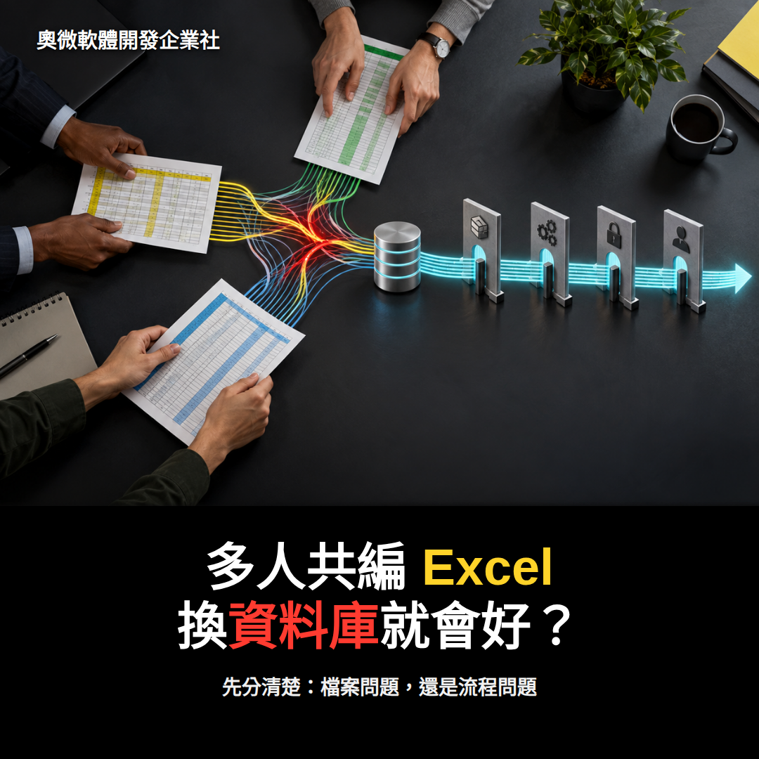 多人 Excel 協作與資料庫工作流規劃