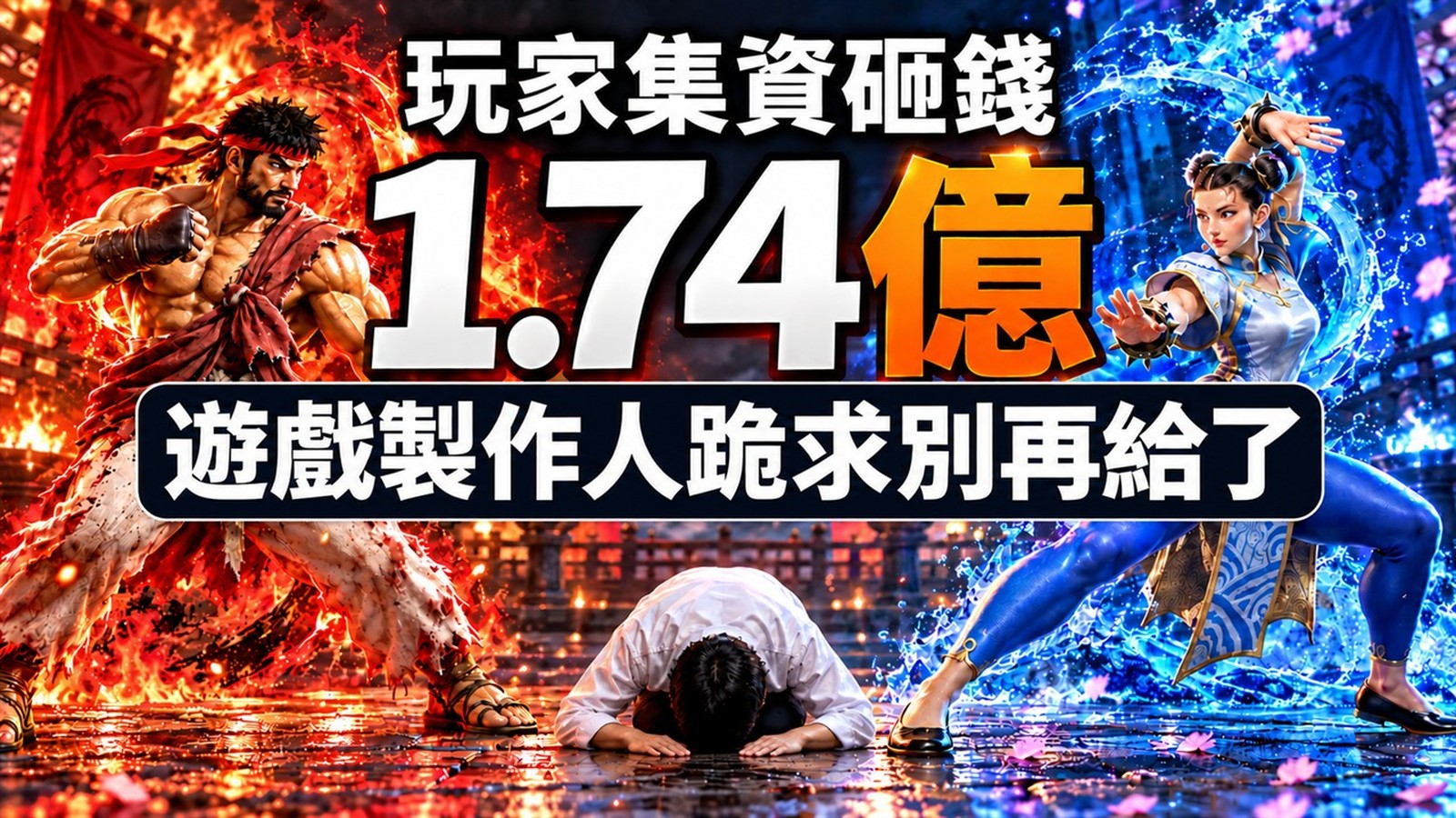 玩家集資砸錢 1.74 億,遊戲製作人跪求別再給了
