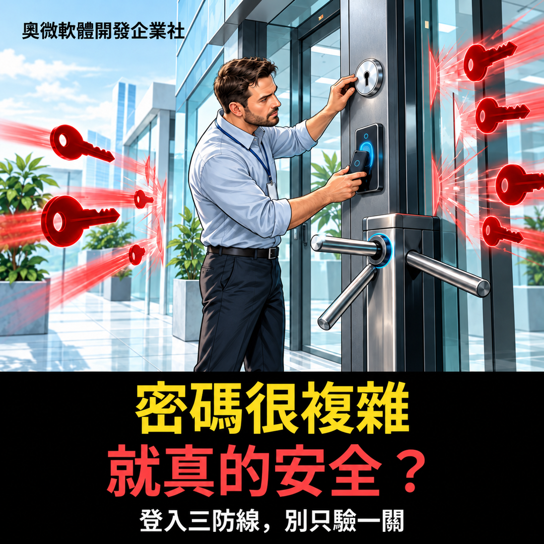 密碼很複雜，登入頁就安全？別讓三道防線只剩一把鎖