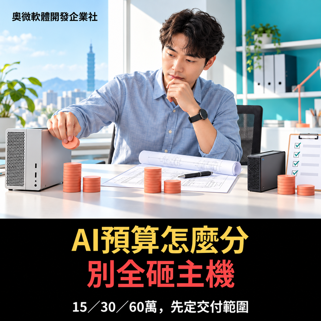私有化 AI 預算 15 萬、30 萬、60 萬怎麼分？別把服務預算全塞進主機
