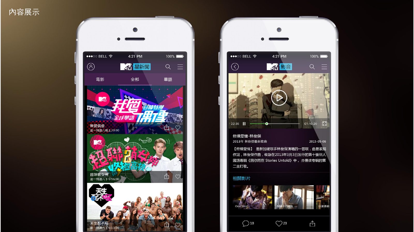 三立MTV音樂台|亞洲流行音樂頻道 APP第二張案例畫面